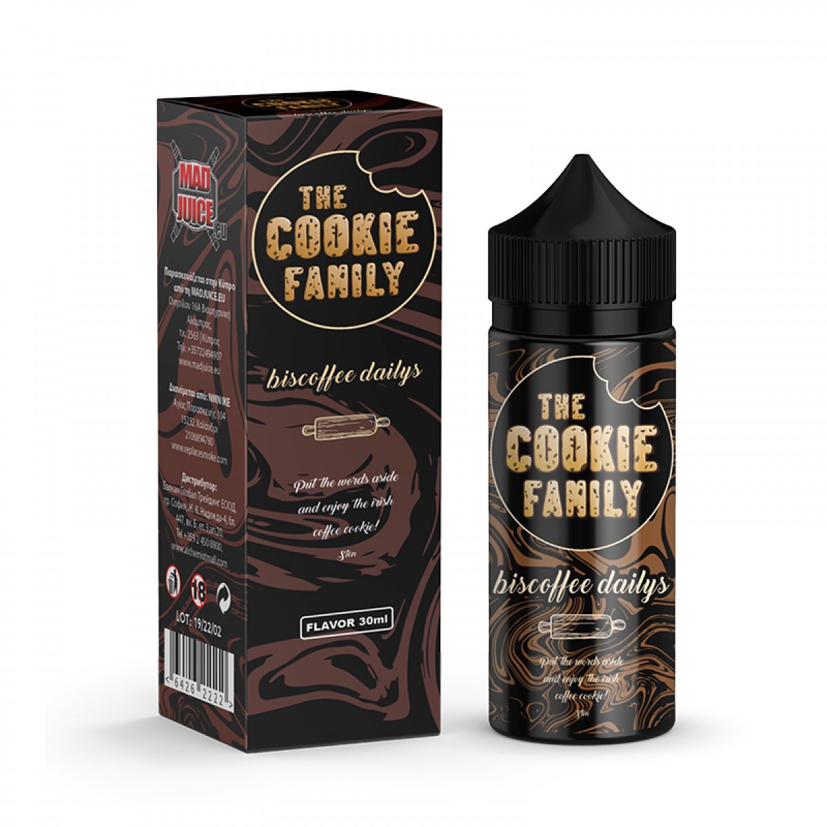 Mad Juice The Cookie Family Biscoffee Flavour Shot 24/120ml